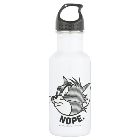 Bouteille D'eau En Acier Inoxydable Tom Et Jerry | Tom Dit Non (Devant)