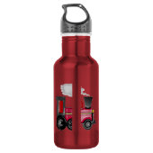 Bouteille D'eau En Acier Inoxydable Train 3D Cherry Red (Dos)