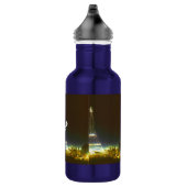 Bouteille D'eau En Acier Inoxydable Typographie Calligraphie Paris France Tour Eiffel (Droite)