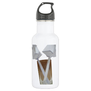Bouteille D'eau En Acier Inoxydable Un verre de paix valentine.