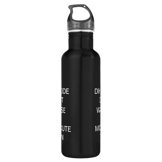 BOUTEILLE D'EAU EN ACIER INOXYDABLE UNE SCIENCE NERD'S (Dos)