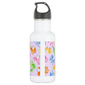 Bouteille D'eau En Acier Inoxydable Unicornes parsemées d'amour (Dos)