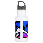 Bouteille D'eau En Acier Inoxydable USA Celebration : Lovely Fun Text Art Dynamic Vibe (Dos)