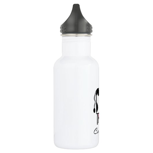 Bouteille D'eau En Acier Inoxydable Vache souriante Monogramme (Gauche)