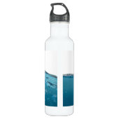 Bouteille D'eau En Acier Inoxydable Vague bleue claire (Dos)