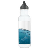 Bouteille D'eau En Acier Inoxydable Vague bleue claire (Droite)