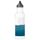 Bouteille D'eau En Acier Inoxydable Vague bleue claire (Gauche)