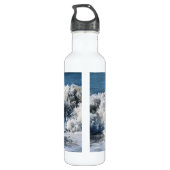 BOUTEILLE D'EAU EN ACIER INOXYDABLE VAGUES (Dos)