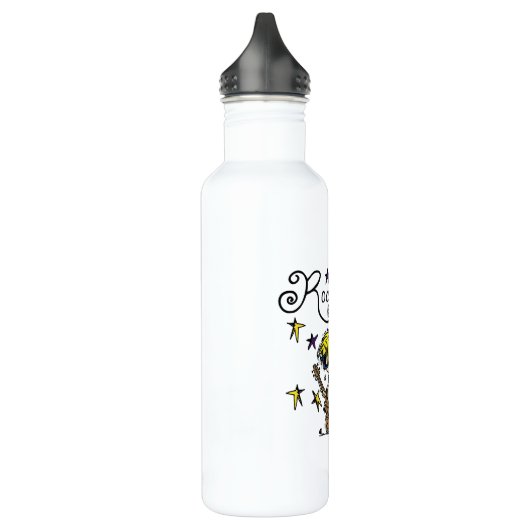Bouteille D'eau En Acier Inoxydable Vedette du rock blonde de garçon (Gauche)