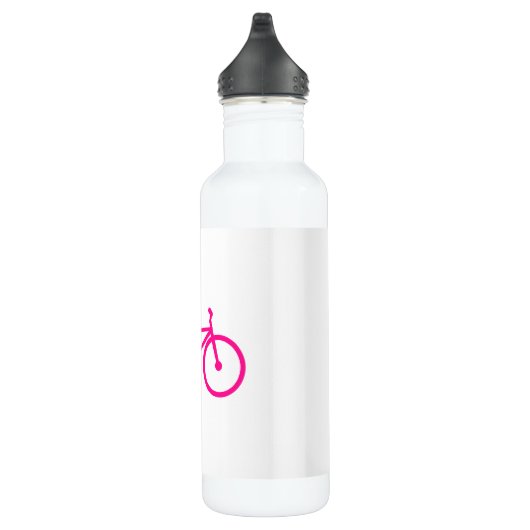 Bouteille D'eau En Acier Inoxydable Vélo rose chaud; vélo (Droite)