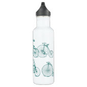 Bouteille D'eau En Acier Inoxydable Vélo Vintage turquoise (Droite)