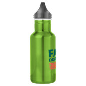 Bouteille d'eau en acier inoxydable vert citron FD (Gauche)