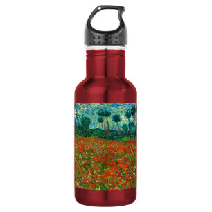 Bouteille D'eau En Acier Inoxydable Vincent Van Gogh Poppy Field Floral Art Vintage