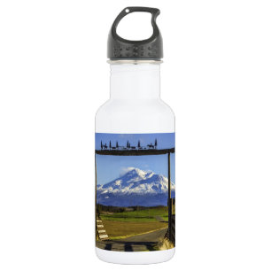 BOUTEILLE D'EAU EN ACIER INOXYDABLE VUE DE RANCH DE SHASTA