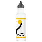 Bouteille D'eau En Acier Inoxydable Water polo player black silhouette custom (Droite)