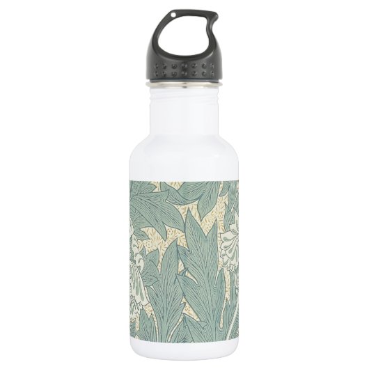 Bouteille D'eau En Acier Inoxydable William Morris Classique Tulipe Bleu Floral (Devant)