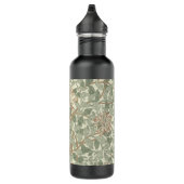 Bouteille D'eau En Acier Inoxydable William Morris Honeysuckle Vert Floral (Droite)