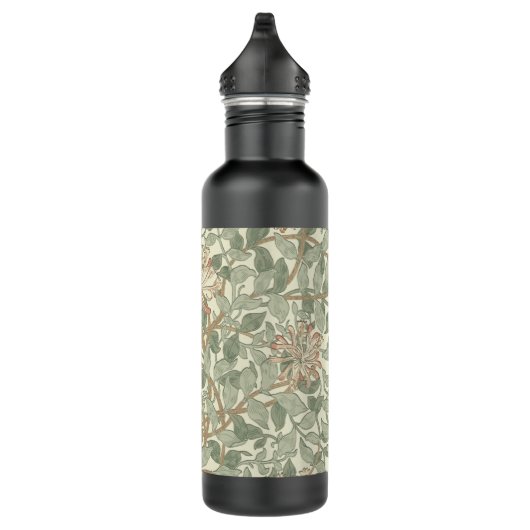 Bouteille D'eau En Acier Inoxydable William Morris Honeysuckle Vert Floral (Droite)