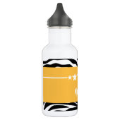 Bouteille D'eau En Acier Inoxydable Yellow Sassy Star Zebra (Gauche)