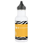 Bouteille D'eau En Acier Inoxydable Yellow Sassy Star Zebra (Droite)