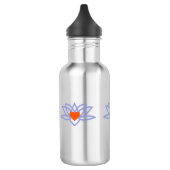 Bouteille D'eau En Acier Inoxydable Yoga Lotus Heart (Gauche)