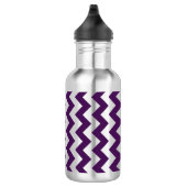Bouteille D'eau En Acier Inoxydable Zigzag violet et blanc (Droite)