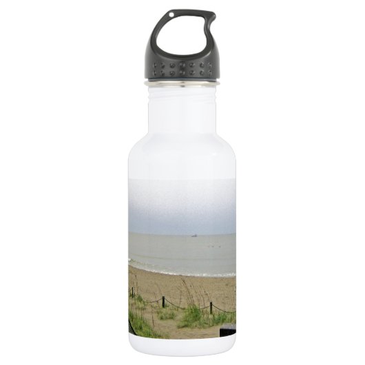 Bouteille D'eau En Acier Inoxydable Zone de plage déserte (Devant)