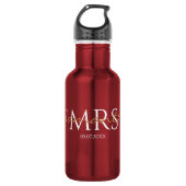 bouteille d'eau en acier mariages mrs (Devant)