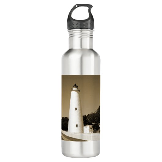Bouteille d'eau en aluminium du phare d'Ocracoke (Devant)
