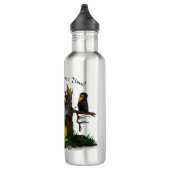 Bouteille D'eau En attente d'Halloween, Bat mignonne et Corbeau (Droite)