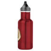 Bouteille d'eau en Bitcoin doré - ROUGE (Droite)