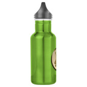 Bouteille d'eau en Bitcoin doré - VERT (Gauche)