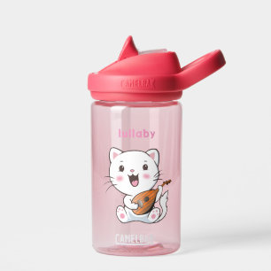 Bouteille d'eau en forme de chat musical mignon