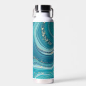 Bouteille d'eau en marbre liquide bleu (Avant)