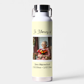 Bouteille D'eau En mémoire de | Cadeau de souvenir photo