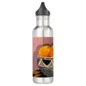 Bouteille d'eau en métal avec oranges design (Gauche)