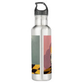 Bouteille d'eau en métal avec oranges design (Dos)