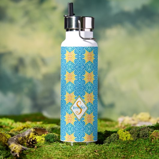 Bouteille d'eau en mosaïque Jen (Extérieur (pivotée))