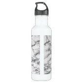 Bouteille d'eau en pierre de Marbre blanc (Dos)