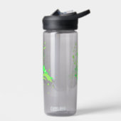 Bouteille d'eau en plastique vert éclaboussé Abstr (Gauche)