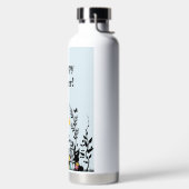 Bouteille d'eau en silhouette bleue de Pâques (Droite)