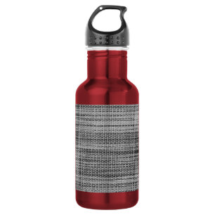 Bouteille d'eau en tissu gris faux