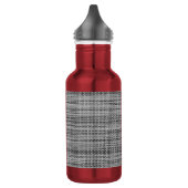 Bouteille d'eau en tissu gris faux (Gauche)