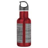 Bouteille d'eau en tissu gris faux (Dos)