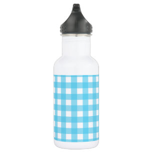 Bouteille D'eau En vichy bleu cérusé clair
