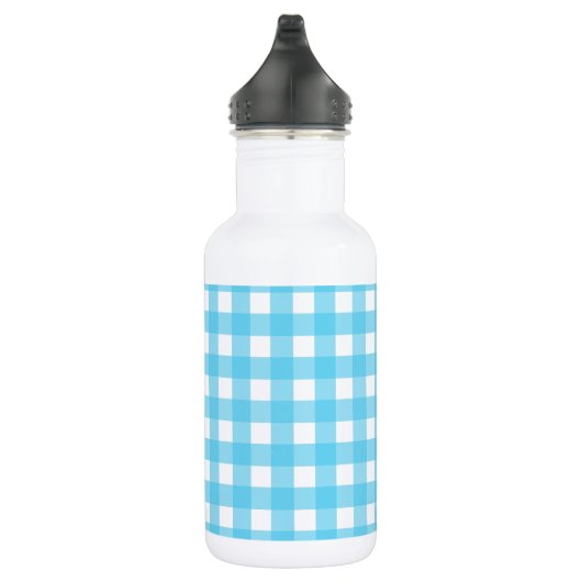 Bouteille D'eau En vichy bleu cérusé clair (Droite)