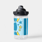 Bouteille D'eau Enfants ajouter initiales étoiles triangles bleu j (Salle de sport)