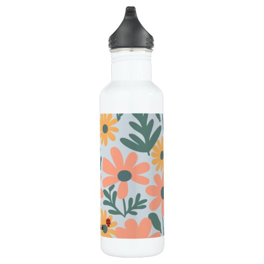 Bouteille D'eau Enfants Cute Ladybug Polka dot Daisy Flower Motif (Droite)