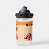 Bouteille D'eau Enfants ladybugs ajouter initiales étoiles orange (Salle de sport)