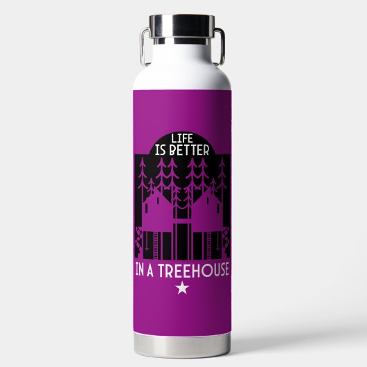 Bouteille D'eau Enfants Treehouse Retour À L'École Garçon (Avant)